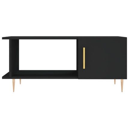 Soffbord svart 90x50x40 cm konstruerat trä