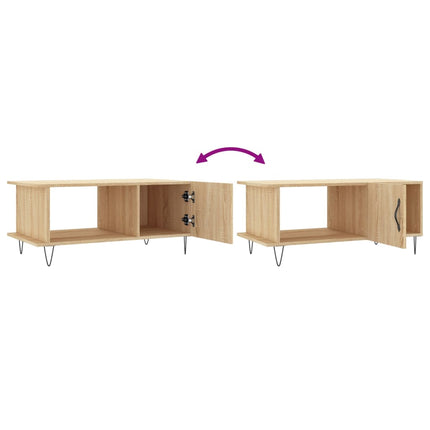 Soffbord sonoma-ek 90x50x40 cm konstruerat trä