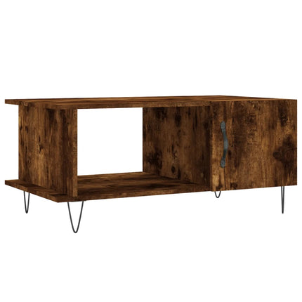 Soffbord rökfärgad ek 90x50x40 cm konstruerat trä