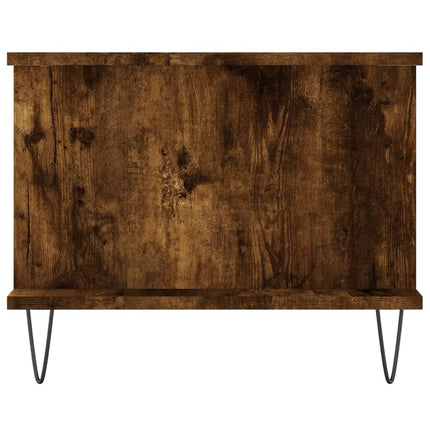 Soffbord rökfärgad ek 90x50x40 cm konstruerat trä