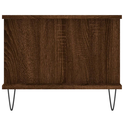 Soffbord brun ek 90x50x40 cm konstruerat trä