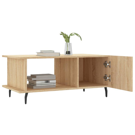 Soffbord sonoma-ek 90x50x40 cm konstruerat trä