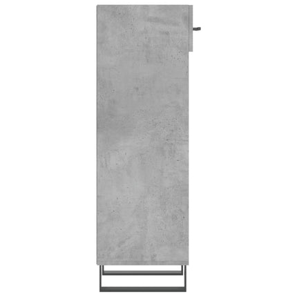 Skoskåp betonggrå 30x35x105 cm konstruerat trä