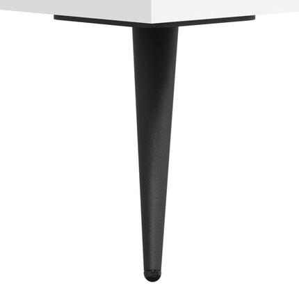 Högskåp vit 69,5x31x115 cm konstruerat trä