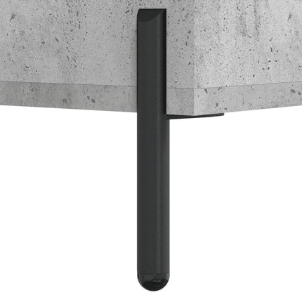 Högskåp betonggrå 69,5x31x115 cm konstruerat trä