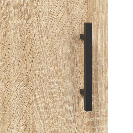 Högskåp sonoma-ek 69,5x31x115 cm konstruerat trä