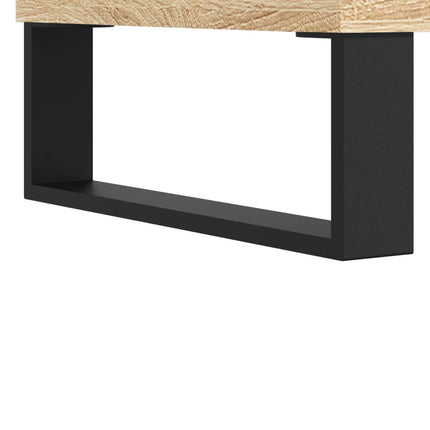 Högskåp sonoma-ek 69,5x31x115 cm konstruerat trä