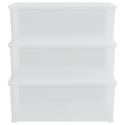 Plastlådor 3 st 10 L stapelbara