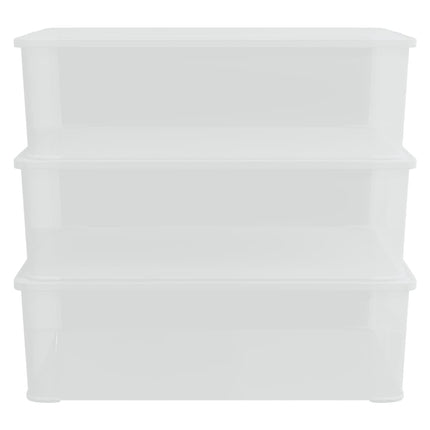 Plastlådor 3 st 25 L stapelbara