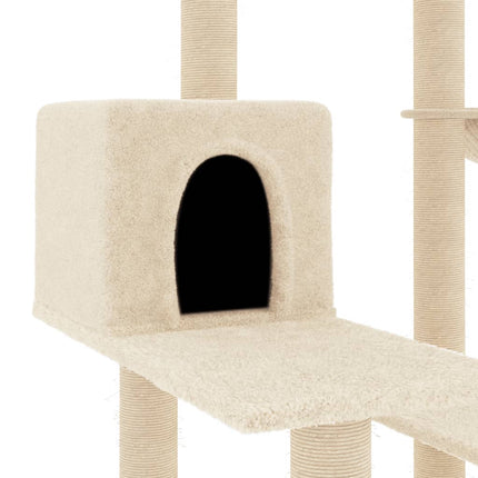 Klösträd med sisalpelare gräddvit 82,5 cm