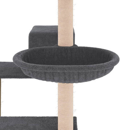 Klösträd med sisalpelare mörkgrå 82,5 cm