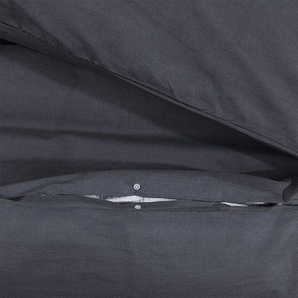 Bäddset svart 260x240 cm bomull