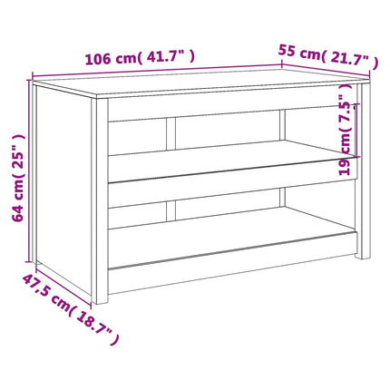 Köksskåp för utomhusbruk MEPPEL 106x55x64 cm douglasträ