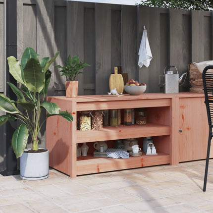 Köksskåp för utomhusbruk MEPPEL 106x55x64 cm douglasträ