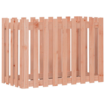 Odlingslåda med staket-design 100x50x70 cm massivt douglasträ