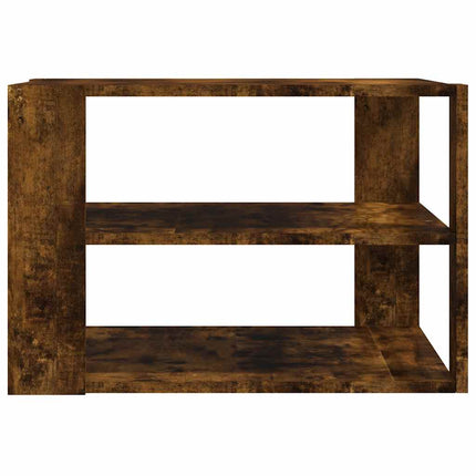 Soffbord rökfärgad ek 58x58x40 cm konstruerat trä