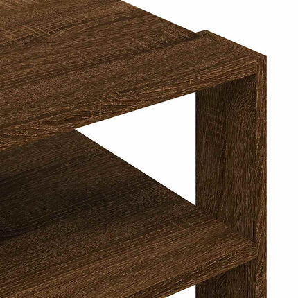 Soffbord brun ek 58x58x40 cm konstruerat trä