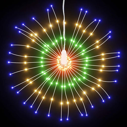 Julbelysning 140 LED flerfärgad 17 cm