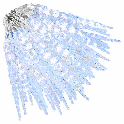 Julislampa 200 LED-lampor kallvit 20 m akryl PVC