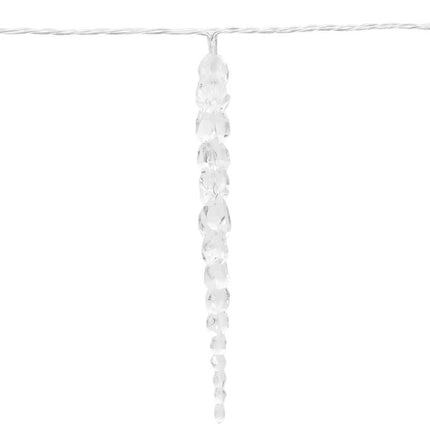 Julislampa 200 LED-lampor kallvit 20 m akryl PVC