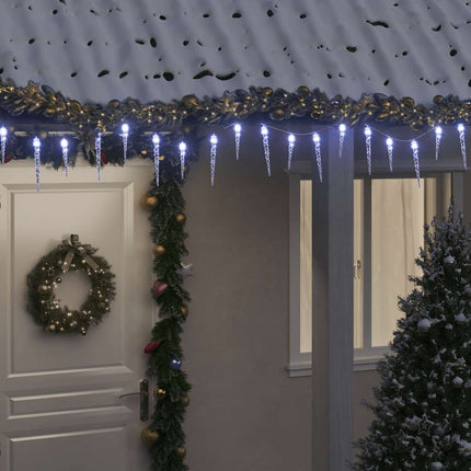 Julislampa 200 LED-lampor kallvit 20 m akryl PVC