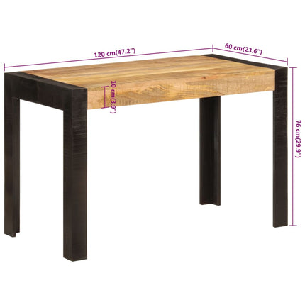 Matbord 120x60x76 cm massivt mangoträ