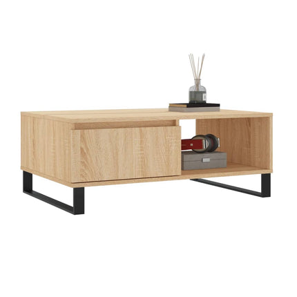 Soffbord sonoma-ek 90x60x35 cm konstruerat trä