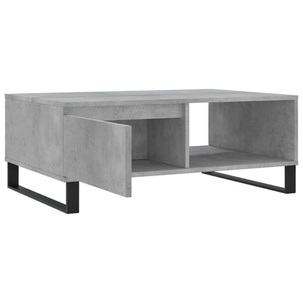 Soffbord betonggrå 90x60x35 cm konstruerat trä