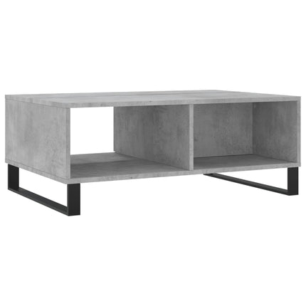 Soffbord betonggrå 90x60x35 cm konstruerat trä