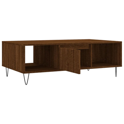 Soffbord brun ek 104x60x35 cm konstruerat trä