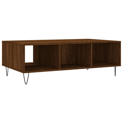 Soffbord brun ek 104x60x35 cm konstruerat trä