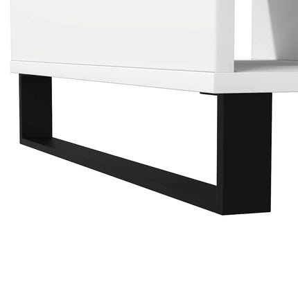 Soffbord vit 104x60x35 cm konstruerat trä