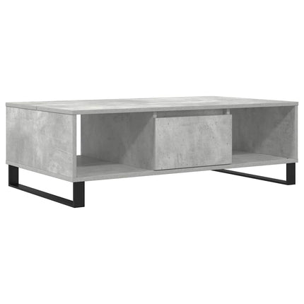 Soffbord betonggrå 104x60x35 cm konstruerat trä