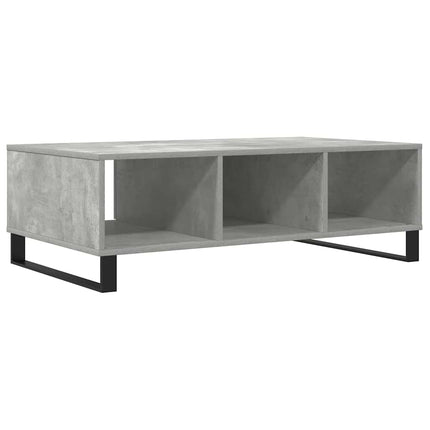 Soffbord betonggrå 104x60x35 cm konstruerat trä