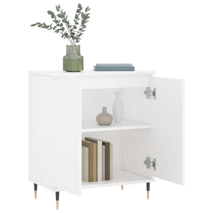 Byrå vit 60x35x70 cm konstruerat trä