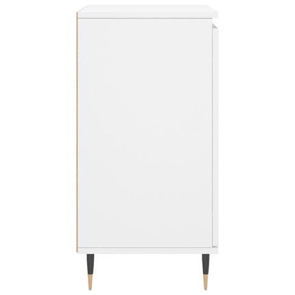 Byrå vit 60x35x70 cm konstruerat trä