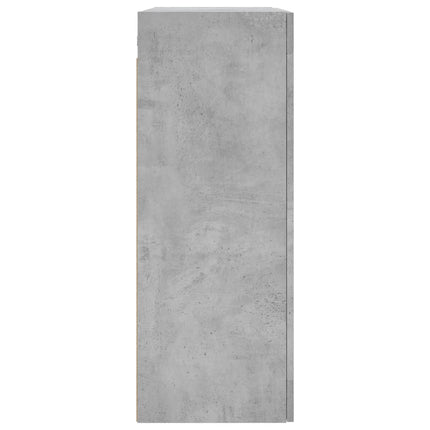 Väggskåp betonggrå 69,5x34x90 cm