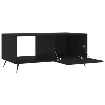Soffbord svart 90x50x40 cm konstruerat trä