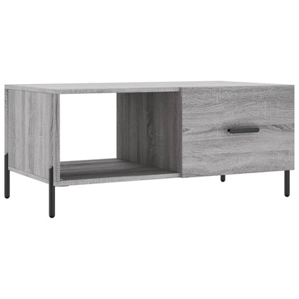 Soffbord grå sonoma 90x50x40 cm konstruerat trä