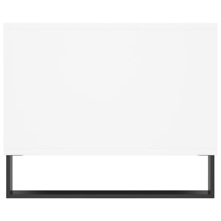 Soffbord vit 90x50x40 cm konstruerat trä
