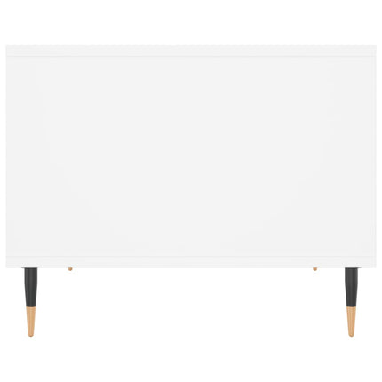 Soffbord vit 60x50x40 cm konstruerat trä