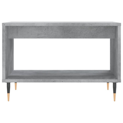 Soffbord betonggrå 60x50x40 cm konstruerat trä