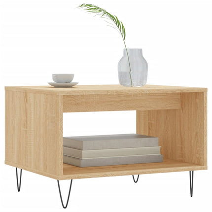 Soffbord sonoma-ek 60x50x40 cm konstruerat trä