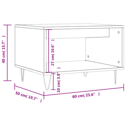 Soffbord sonoma-ek 60x50x40 cm konstruerat trä