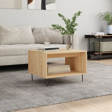 Soffbord sonoma-ek 60x50x40 cm konstruerat trä