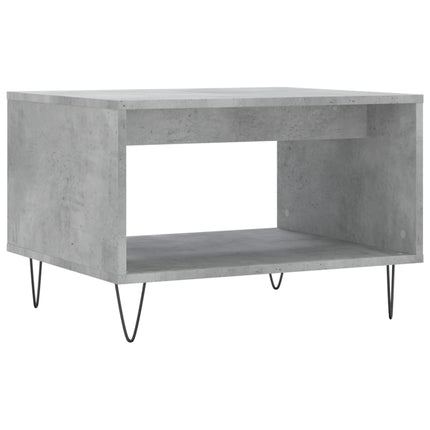 Soffbord betonggrå 60x50x40 cm konstruerat trä