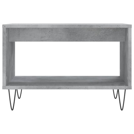 Soffbord betonggrå 60x50x40 cm konstruerat trä