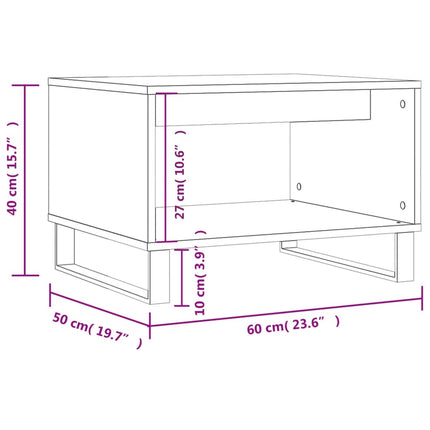 Soffbord sonoma-ek 60x50x40 cm konstruerat trä