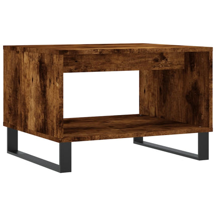 Soffbord rökfärgad ek 60x50x40 cm konstruerat trä