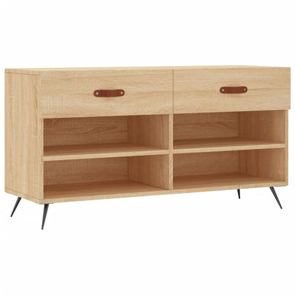 Skobänk sonoma-ek 102x35x55 cm konstruerat trä